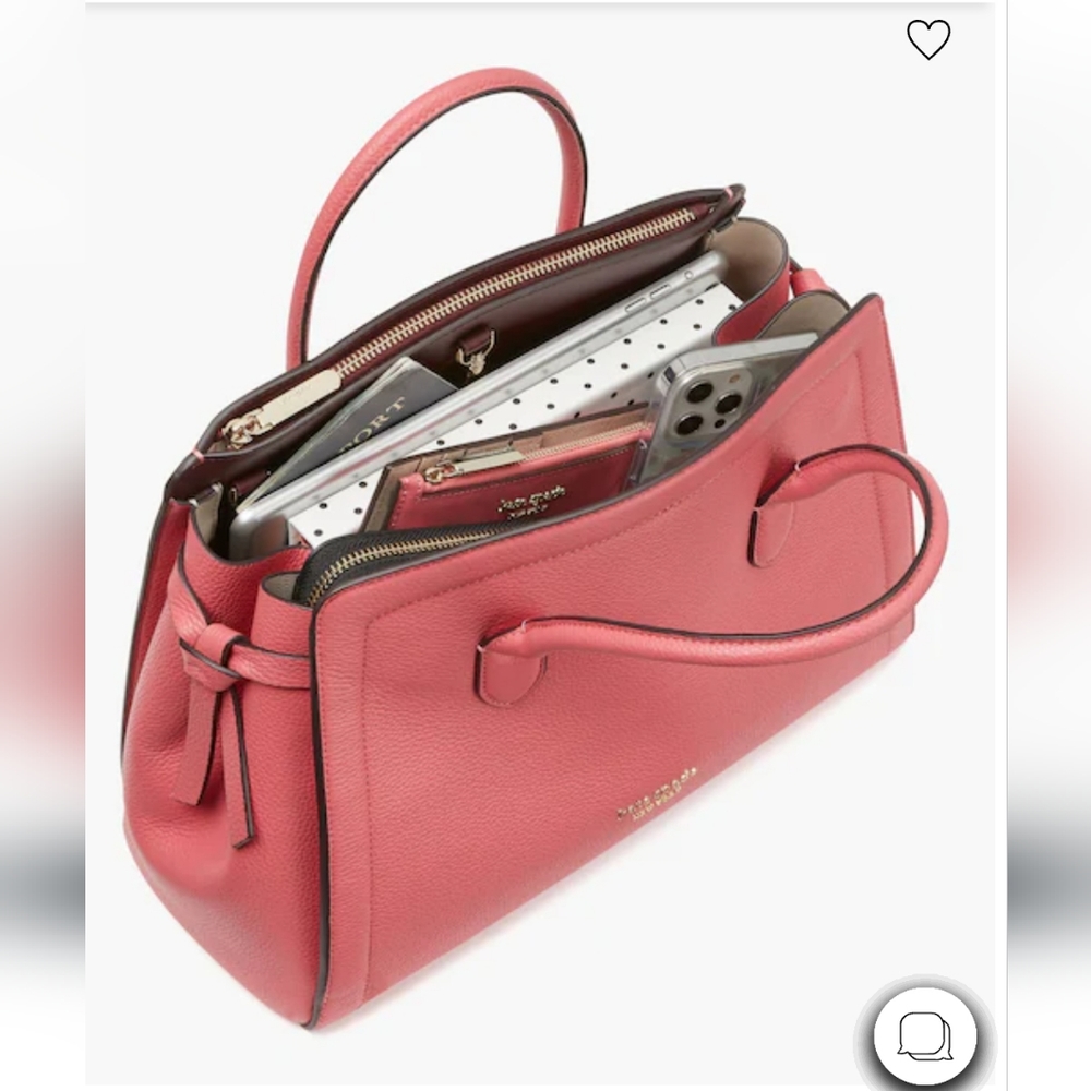 NWT Kate Spade Pebble Knot Large Satchel